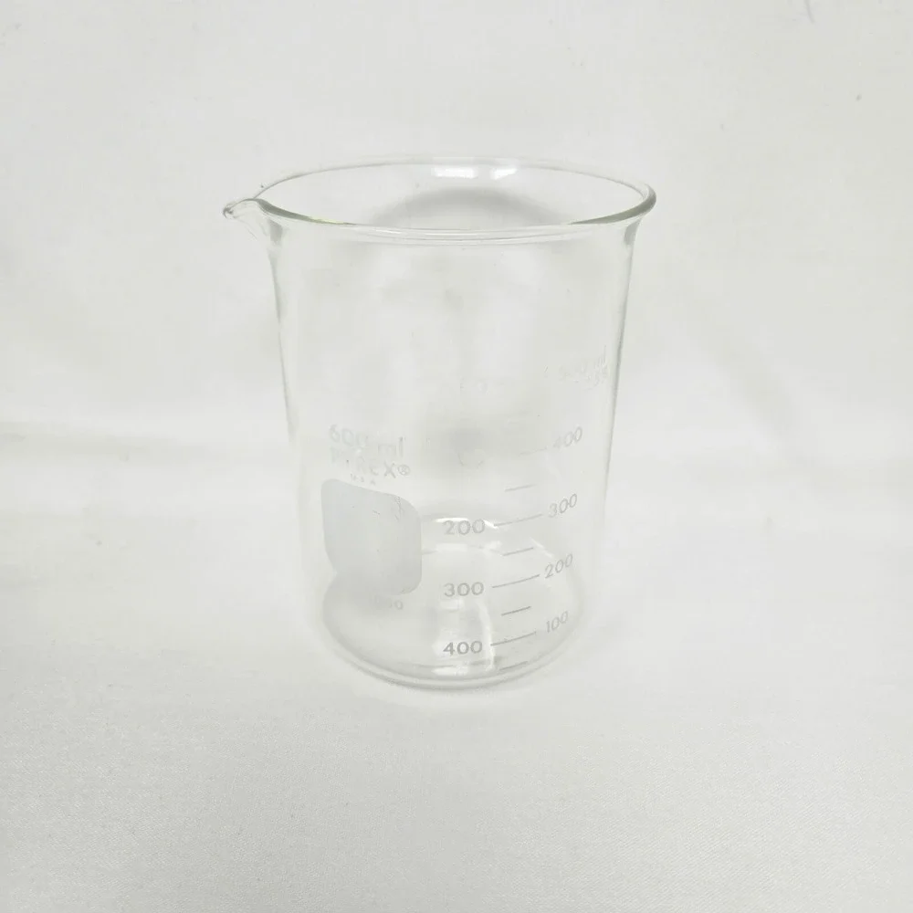600ml Pyrex Glass Beaker Heavy Duty 2.5 Cups No. 1000 Clear Vintage Pyrex